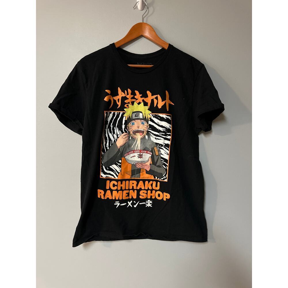Vintage Mens Size L Naruto Ichiraku Ramen Shop 2002 T Shirt